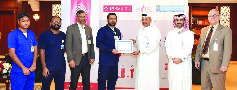 QIIB organised a blood donation campaign at its headquarters in collaboration with the Qatar National Blood Donation Centre (QNBDC)