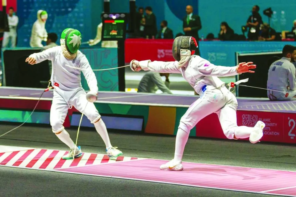 Qatar’s fencers Mohammed Abdul Ali and Abdulrahman al-Jadra exited the men’s epee competition.