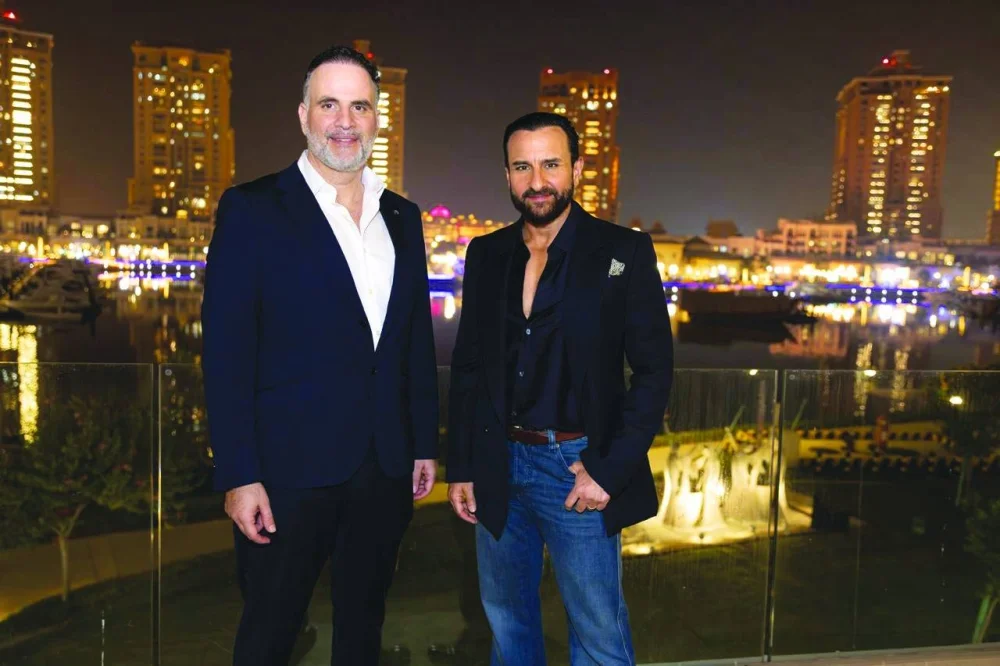 Saif Ali Khan and Mohamed Sleiman, CEO of Alfardan Properties & Alfardan Hospitality