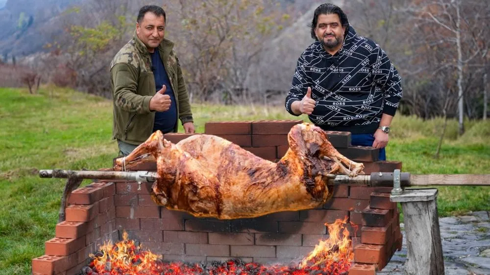 Fahad collaborates with a local chef to learn authentic cooking techniques abroad. 