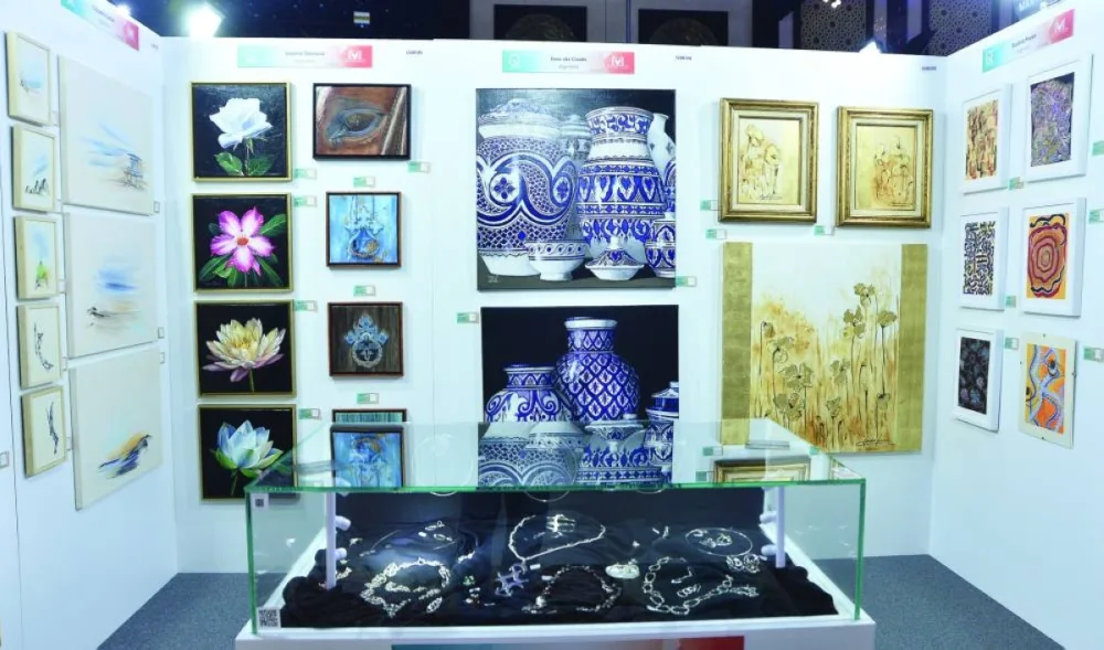 Another view of the artworks