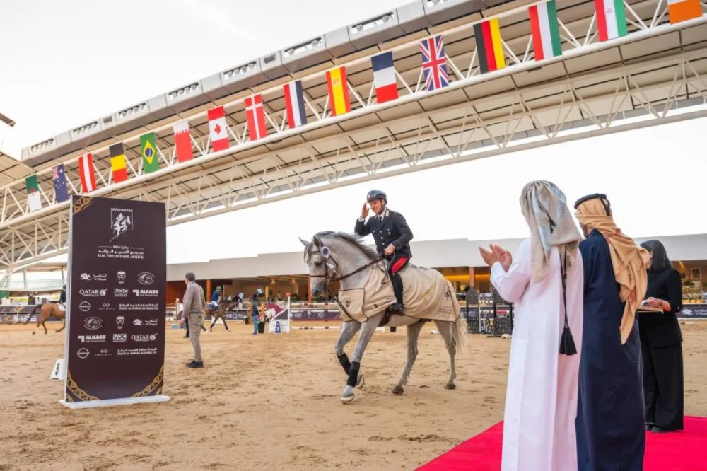 Italy’s Emanuele Gaudiano won the CSI3* Faults and Time 145cm with Nikolaj de Music. He also finished second with Vasco in the CSI5* Faults and Time 145cm class.