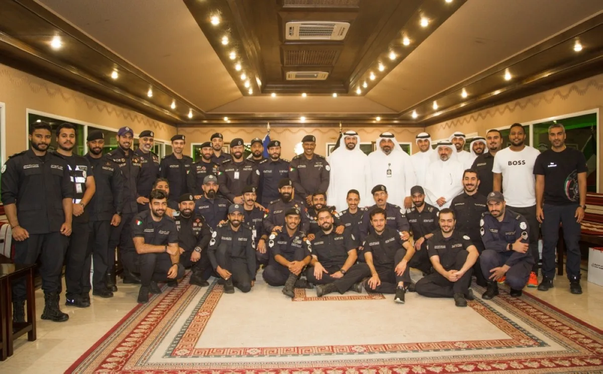 A group picture taken post-Iftar with individuals from the Ministry of Interior.