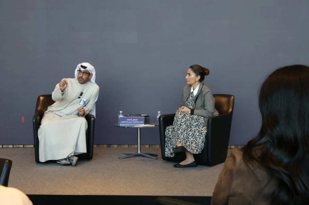 Faisal Al-Hamad speaks during ‘TAMAKAN’ panel discussion.