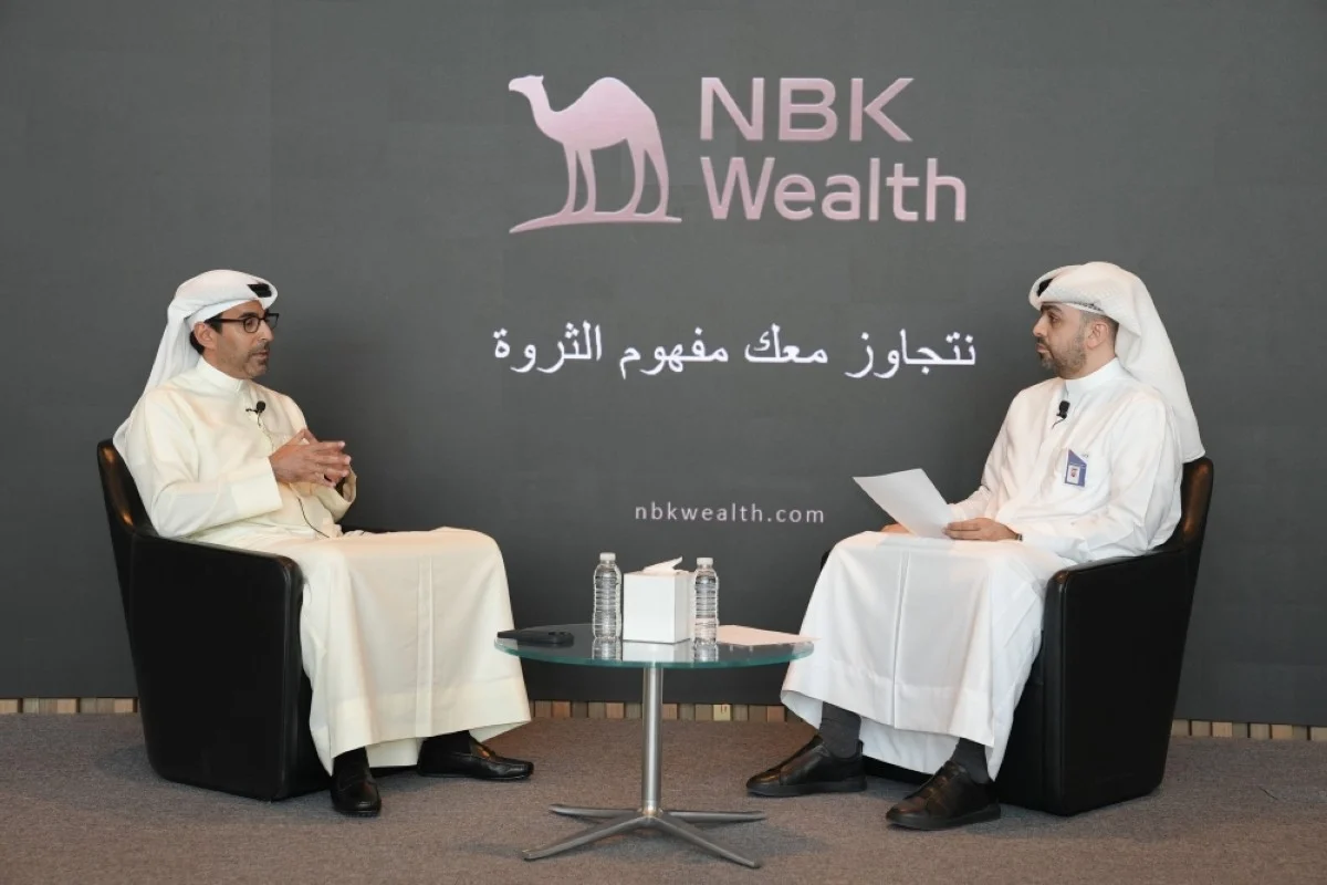 Faisal Al-Hamad on the sidelines of a panel discussion during the announcement of the NBK Wealth brand.
