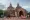 This photo shows Buddhist novice nuns visiting Sulamani temple in Bagan.