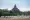This photo shows a herd of cattle walking past Sulamani temple in Bagan.