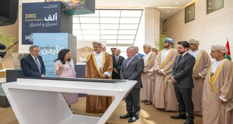 جلالة السلطان يزور متحف الأردن