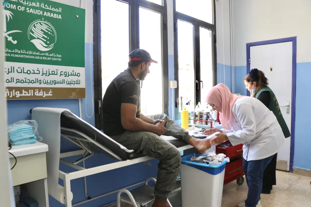 مركز الملك سلمان يواصل تقديم خدمات الرعاية الصحية للاجئين السوريين 