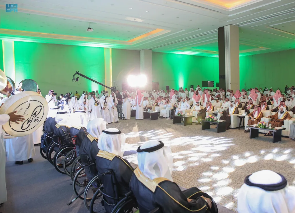 أقيم حفل الزواج الجماعي بقاعة الخزامى في مدينة الرياض