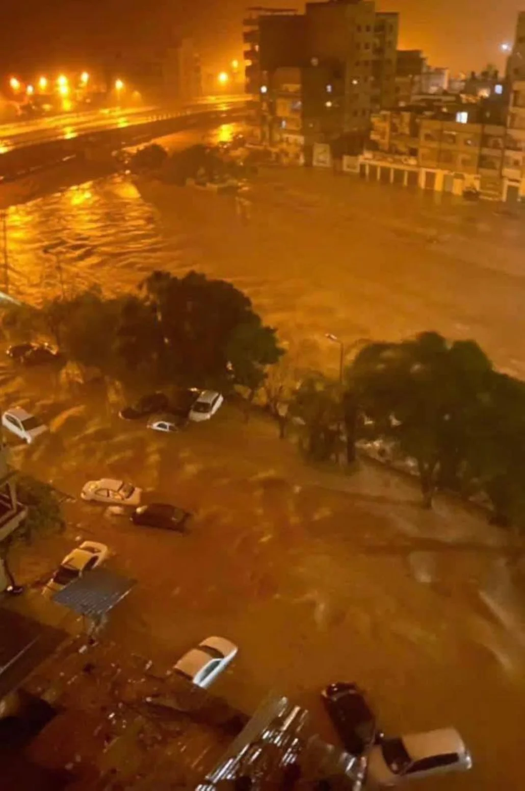 جانب من تأثيرات الإعصار دانيال في ليبيا