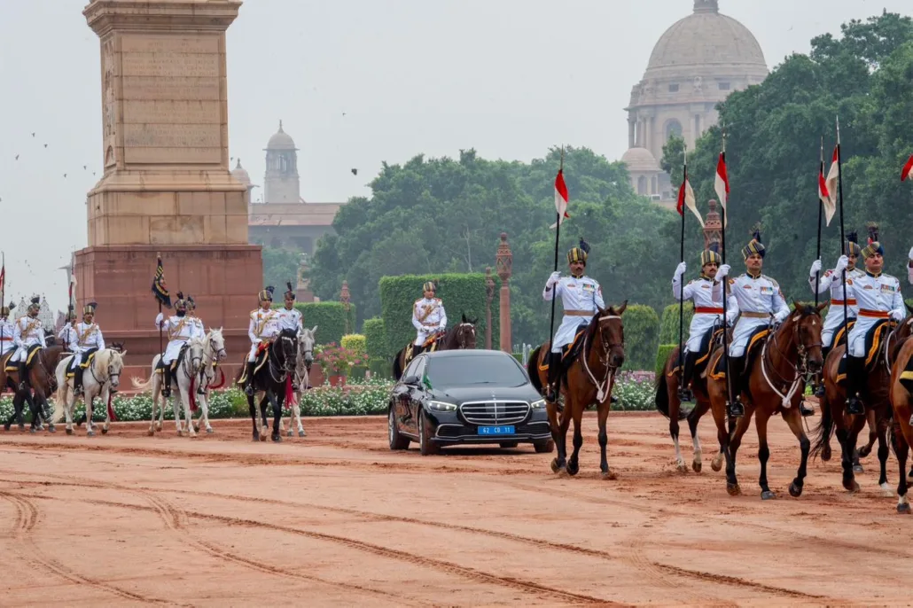 أقيم استقبال رسمي لولي العهد الأمير محمد بن سلمان بالهند