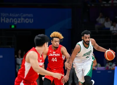 أخضر السلة يفوز على اليابان بدورة الألعاب الآسيوية