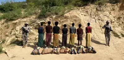 القبض على 7 مخالفين من الجنسية الإثيوبية لمحاولتهم تهريب 140 كيلوجراماً من نبات القات