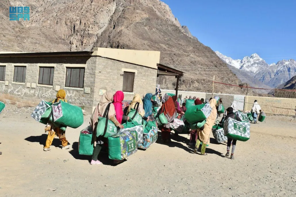توزيع 514 حقيبة شتوية في منطقة قوبيس ياسين بإقليم جلجت بلتستان في باكستان