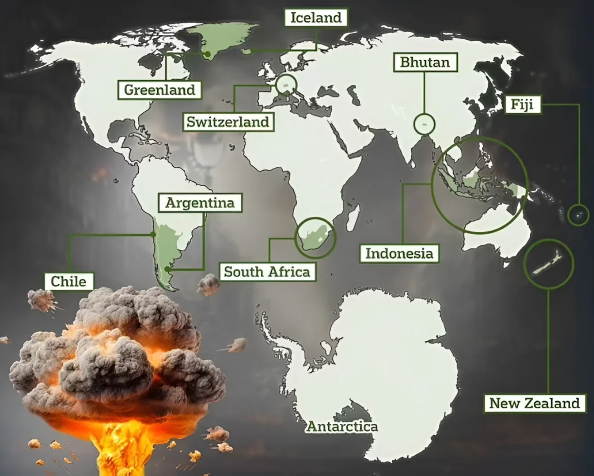 قائمة بالدول الأكثر أماناً في حالة اندلاع حرب نووية