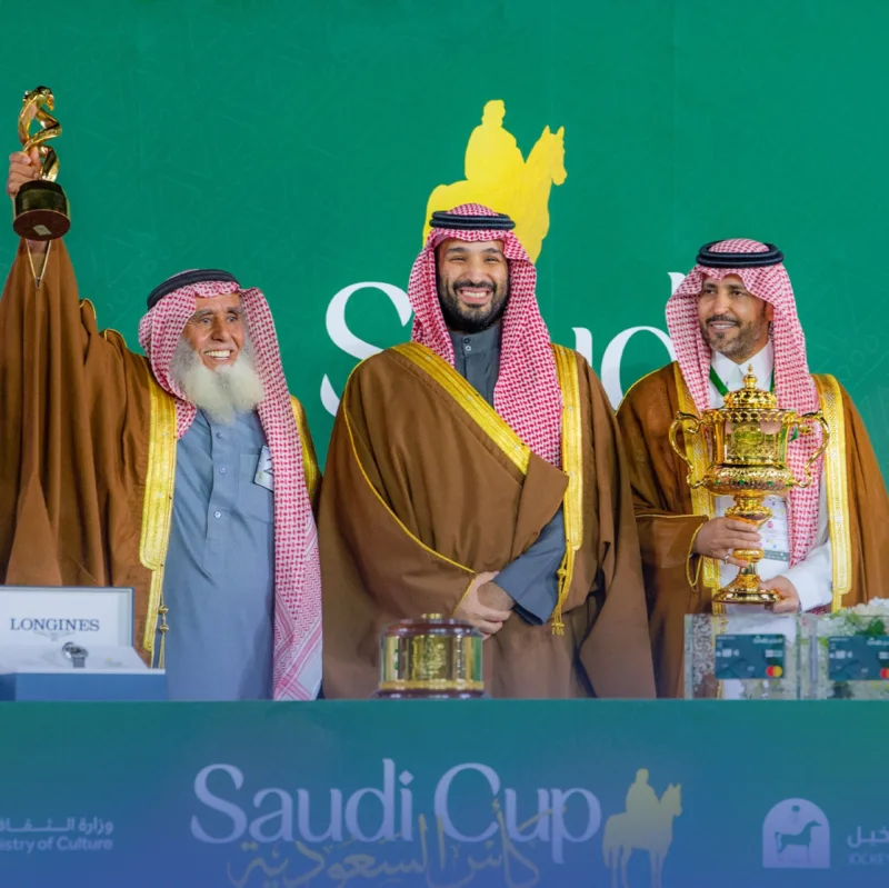 ولي العهد يشرف حفل سباق "كأس السعودية"
