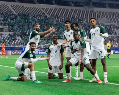 المنتخب السعودي الأولمبي خلال منافسات كأس آسيا تحت 23 عامًا