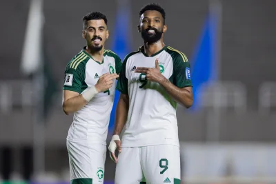 المنتخب السعودي خلال مواجهة باكستان بتصفيات كأس العالم
