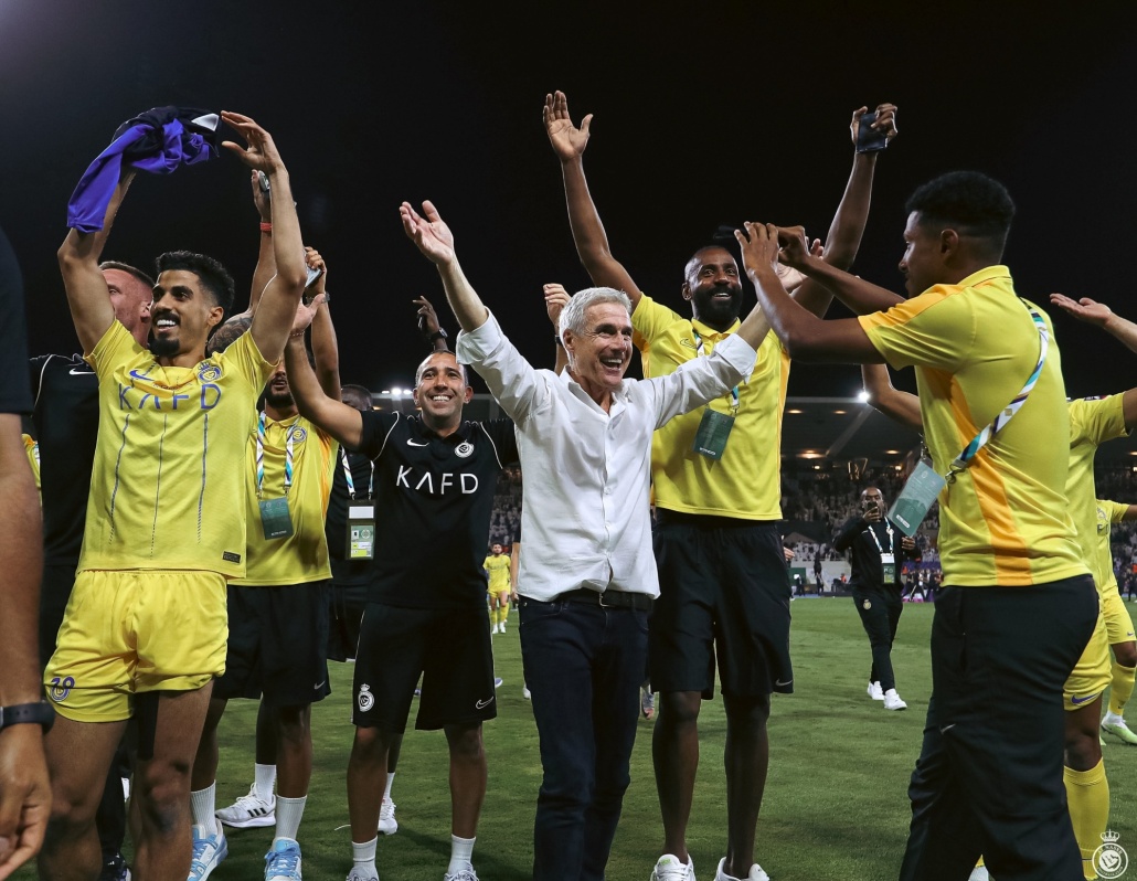 مكاسب النصر بعد التتويج باللقب العربي فرحة لاعبي النصر والمدرب بكأس الملك للأندية