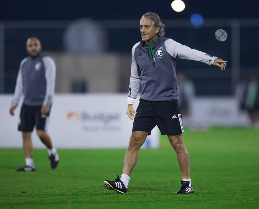 مانشيني يقود مران الأخضر