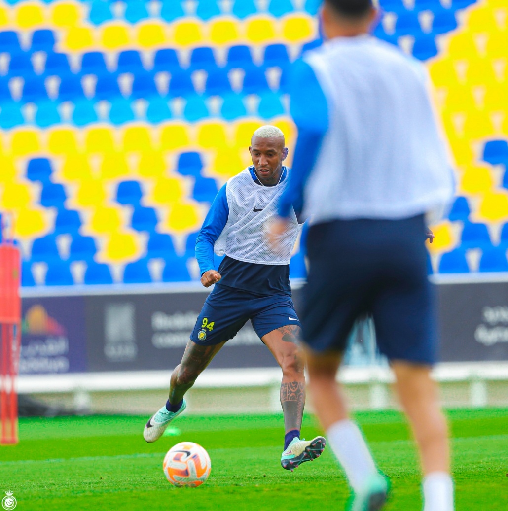 مران فريق النصر استعدادا لمواجهة الأخدود في الدوري