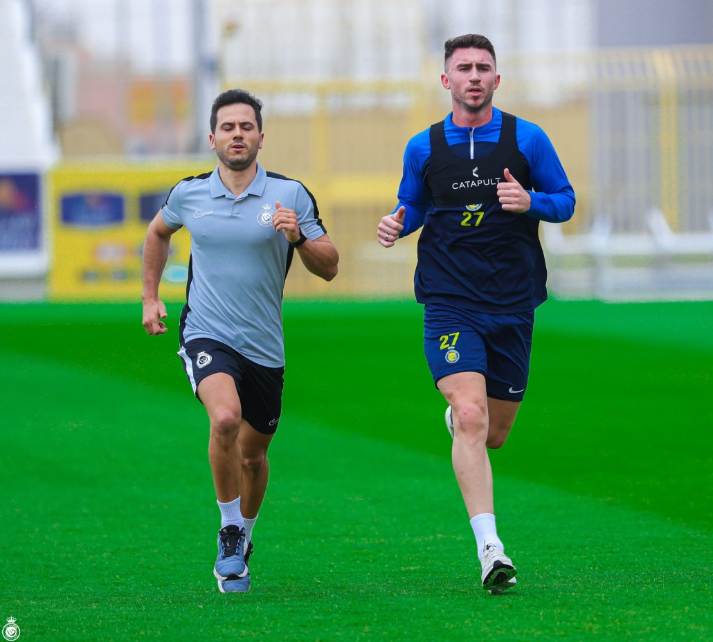 مران فريق النصر استعدادا لمواجهة الأخدود في الدوري