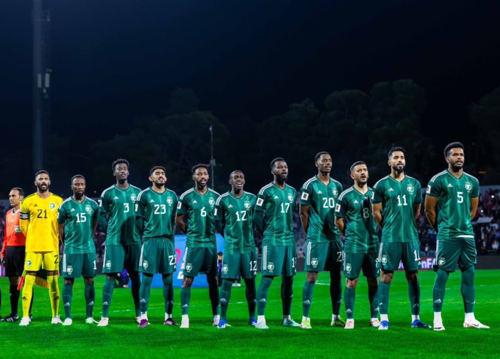 جانب من مباراة السعودية والأردن