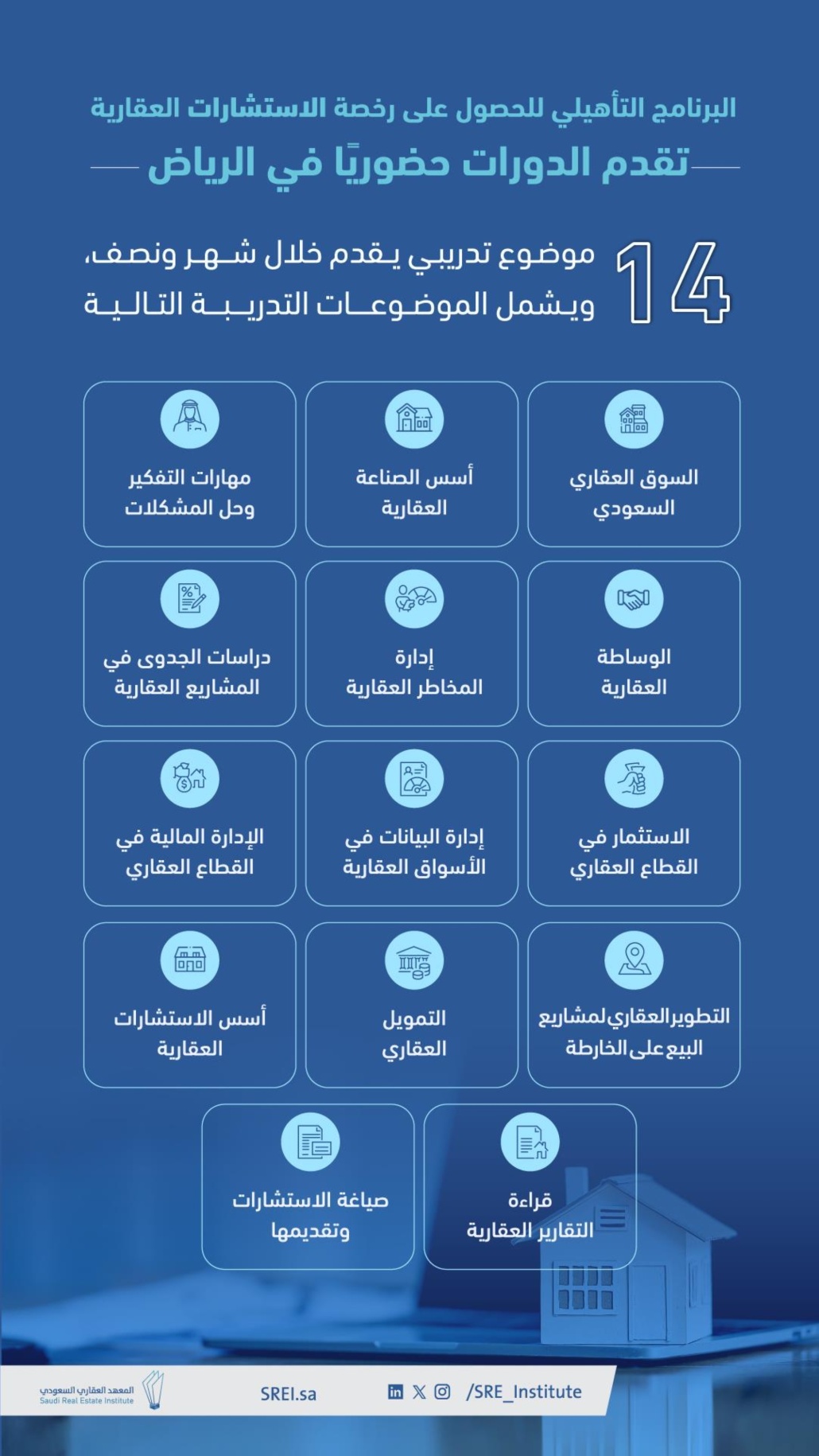 ستقام الدورات التدريبية حضوريًا كل ربع سنة ابتداءً من يناير القادم