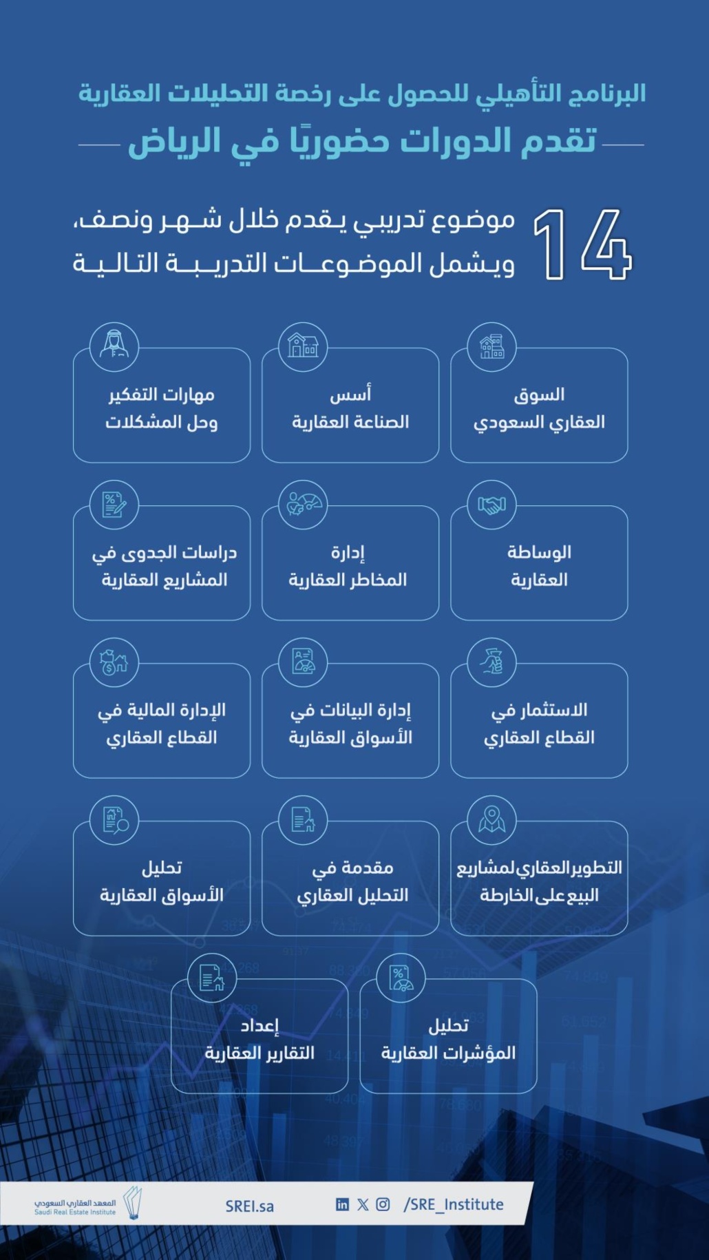 ستقام الدورات التدريبية حضوريًا كل ربع سنة ابتداءً من يناير القادم
