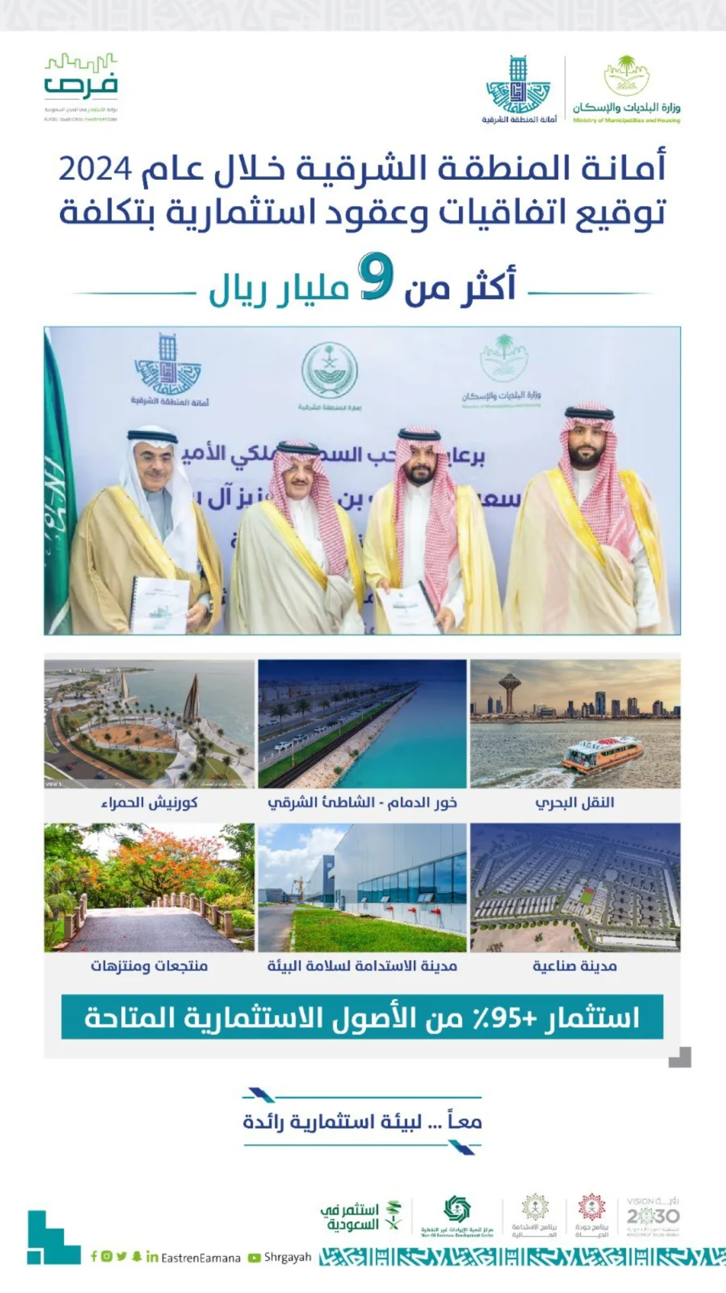رعى أمير المنطقة توقيع مجموعة منها