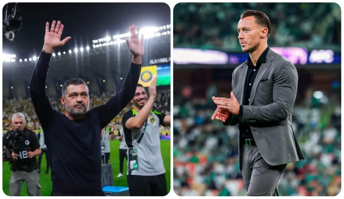 مدرب الأهلي يايسله في مواجهة مدرب الاتحاد كونسيساو