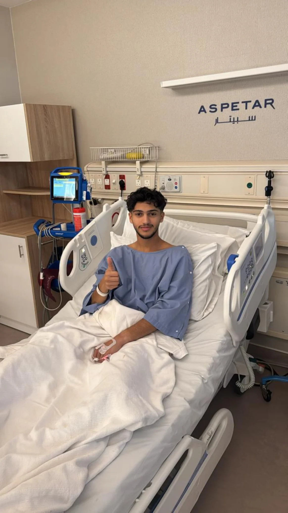 محمد القاضي يجري عملية الرباط الصليبي في قطر