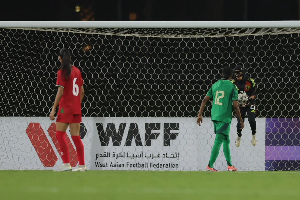 جانب من مواجهة المنتخب السعودي للسيدات أمام منتخب فلسطين