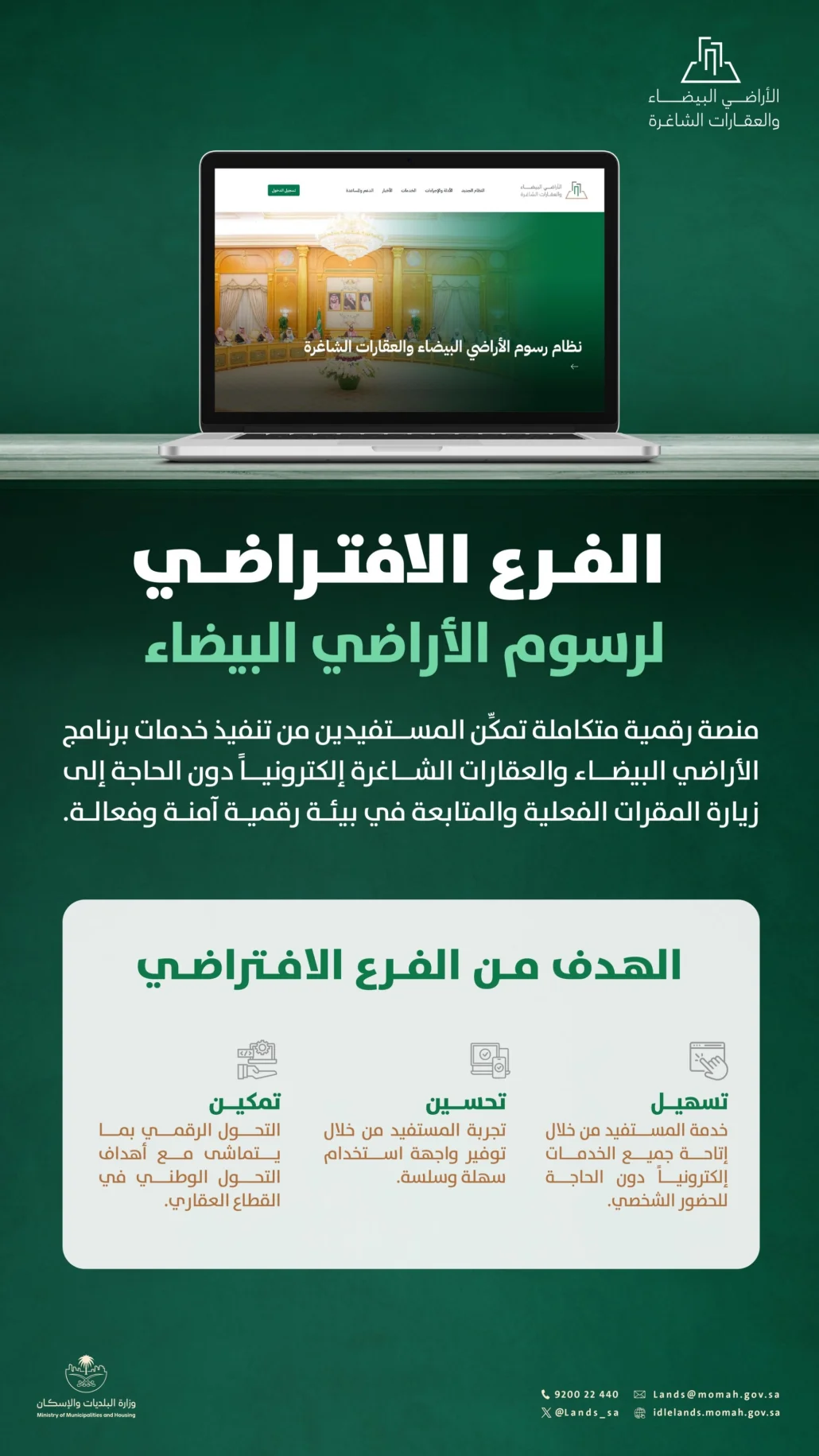 إطلاق الفرع الافتراضي لرسوم الأراضي البيضاء