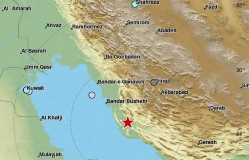زلزال يضرب محافظة بوشهر جنوبي إيران