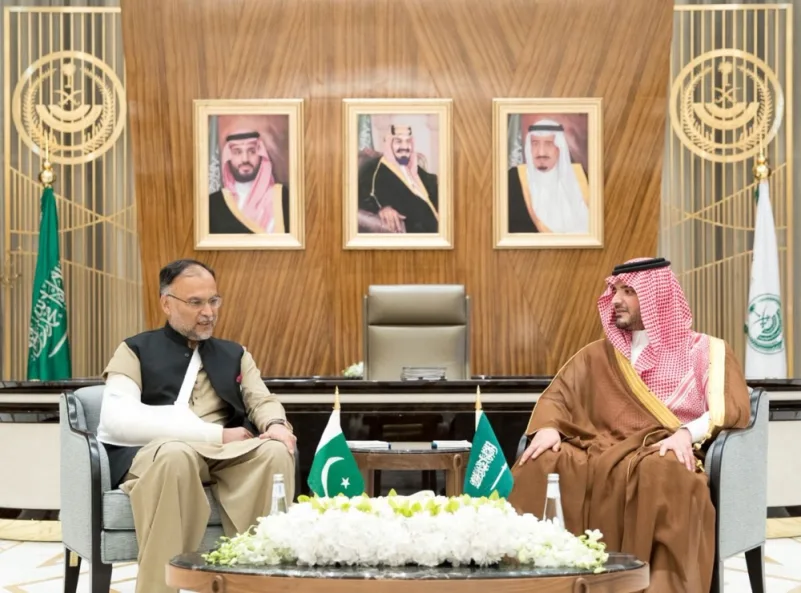 وزير الداخلية يبحث مسارات التعاون بين البلدين مع نظيره الباكستاني