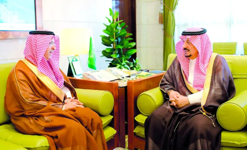 أمير الرياض يستقبل الأمين العام لـ«موهبة»