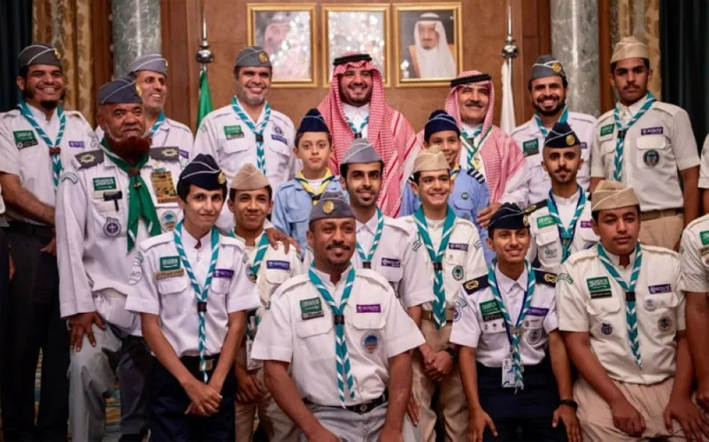 وزير الداخلية يستقبل وزير التعليم وأعضاء جمعية الكشافة السعودية وعدداً من منسوبيها