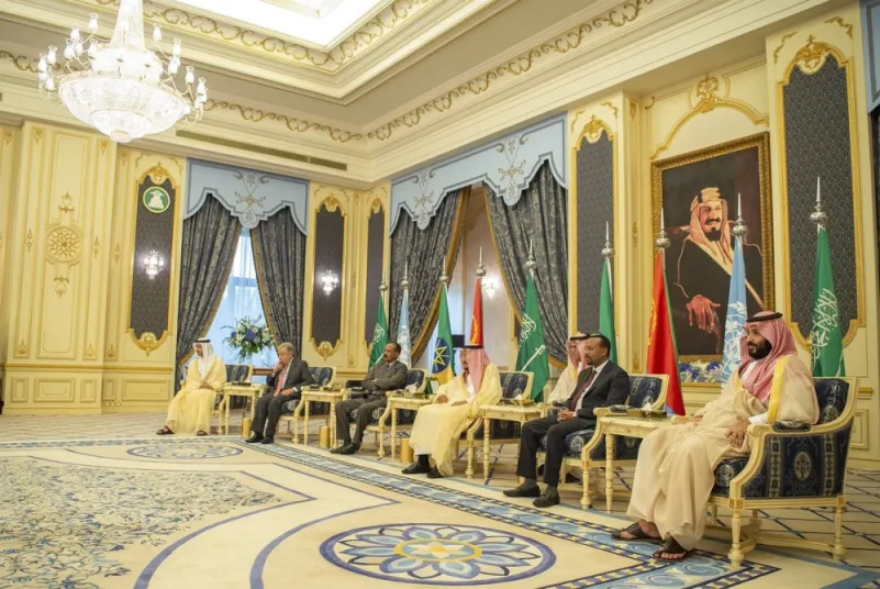 خادم الحرمين يستقبل رئيس إريتريا ورئيس وزراء أثيوبيا