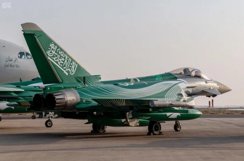 القوات الجوية السعودية تستعد للاحتفال باليوم الوطني 88