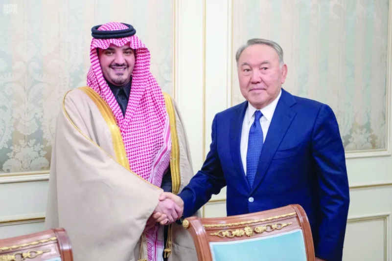 رئيس جمهورية كازاخستان يستقبل وزير الداخلية