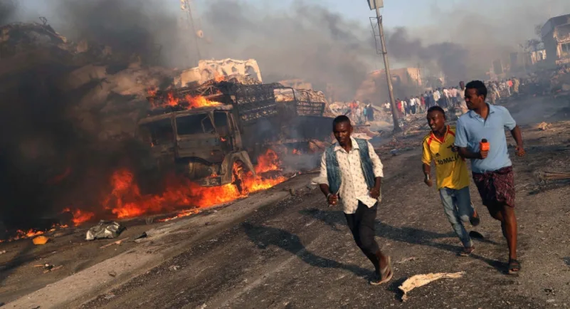 ارتفاع ضحايا الهجوم على فندق بالصومال إلى 39 قتيلاً