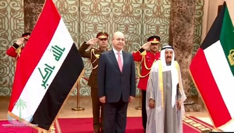 أمير الكويت والرئيس العراقي يترأسان المباحثات الرسمية بين الجانبين