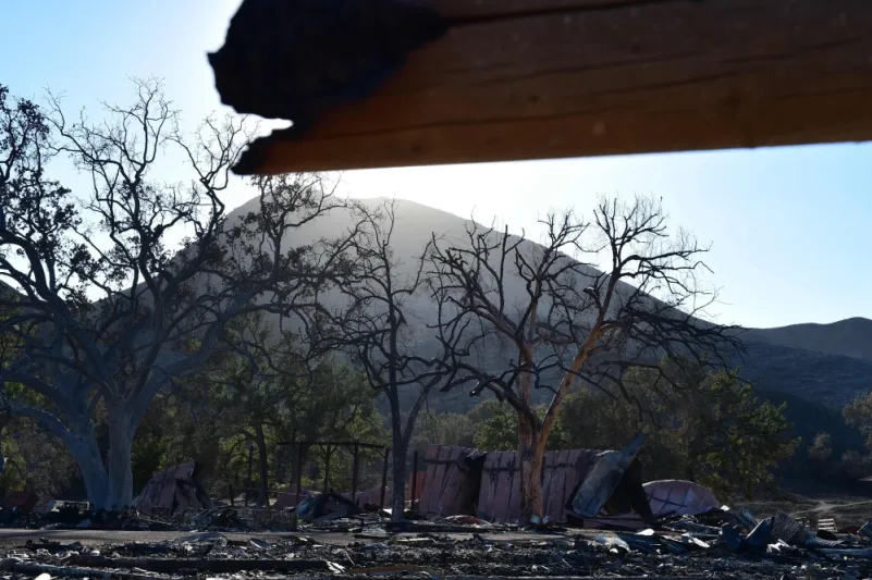 بالصور.. أثار الدمار الذي خلفته حرائق الغابات بولاية كالفورنيا