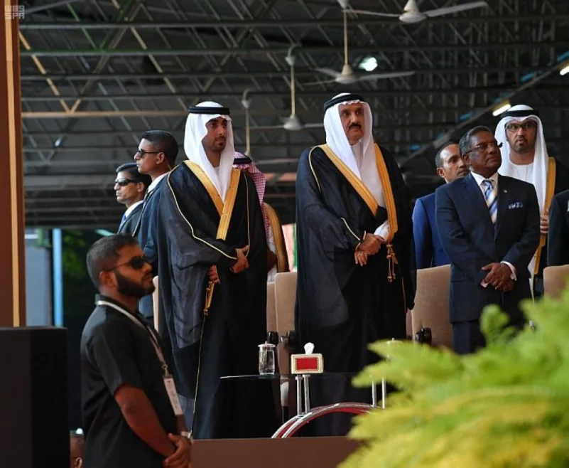 الأمير منصور بن متعب يحضر مراسم تنصيب رئيس المالديف