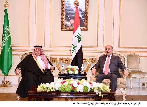 الرئيس ‏العراقي ‏يستقبل وزير التجارة والاستثمار‏