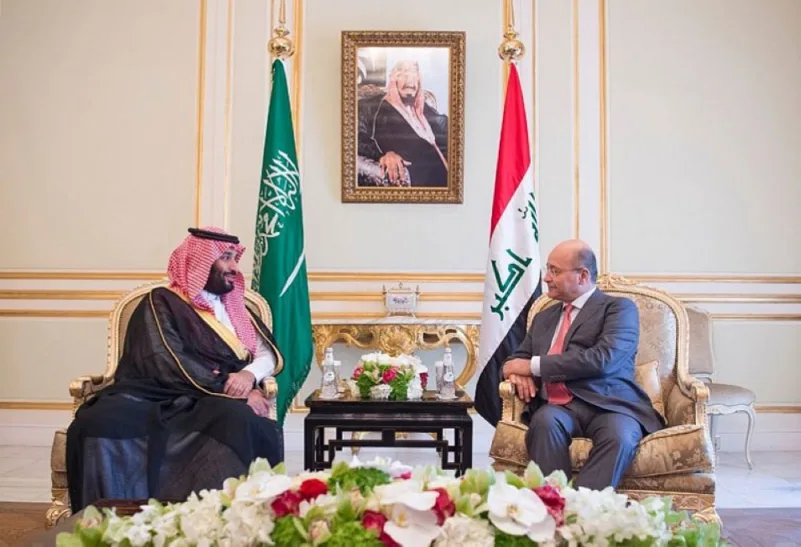 ولي العهد يلتقي رئيس العراق ويستعرضان العلاقات الثنائية وفرص تطويرها