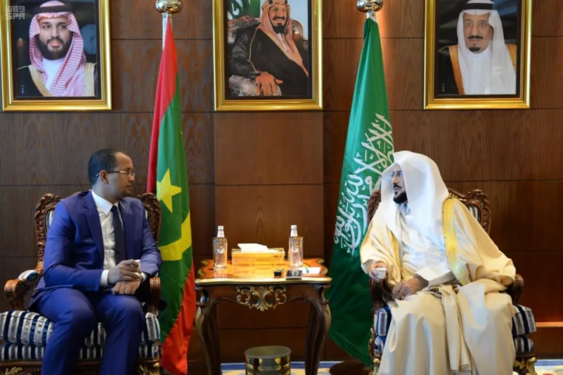 ‏آل شيخ يوقع مذكرة تفاهم مع وزارة الشؤون الإسلامية والتعليم الموريتانية
