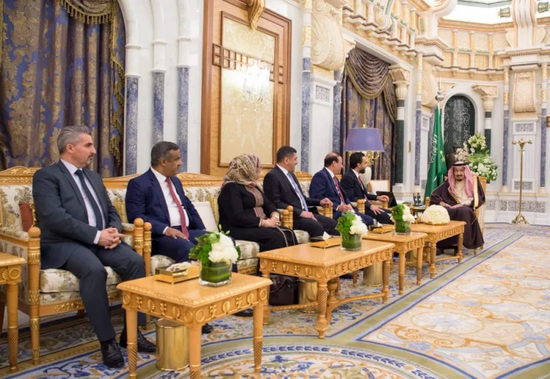 خادم الحرمين يستقبل رئيس وأعضاء مجلس النواب العراقي